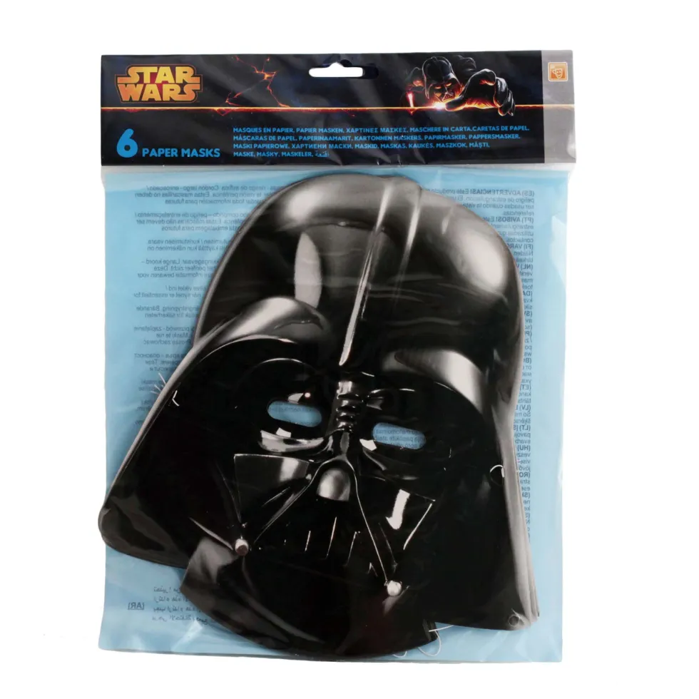 Pack de 6 máscaras Darth Vader