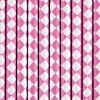 Pack de 10 Pajitas de Papel Rombos Rosas