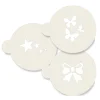 Pack de 3 stencils Estrellas Lazo y Mariposas
