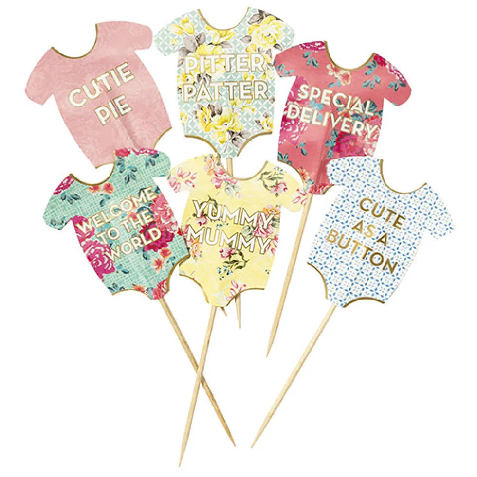 Pack de 24 toppers Body Bebé