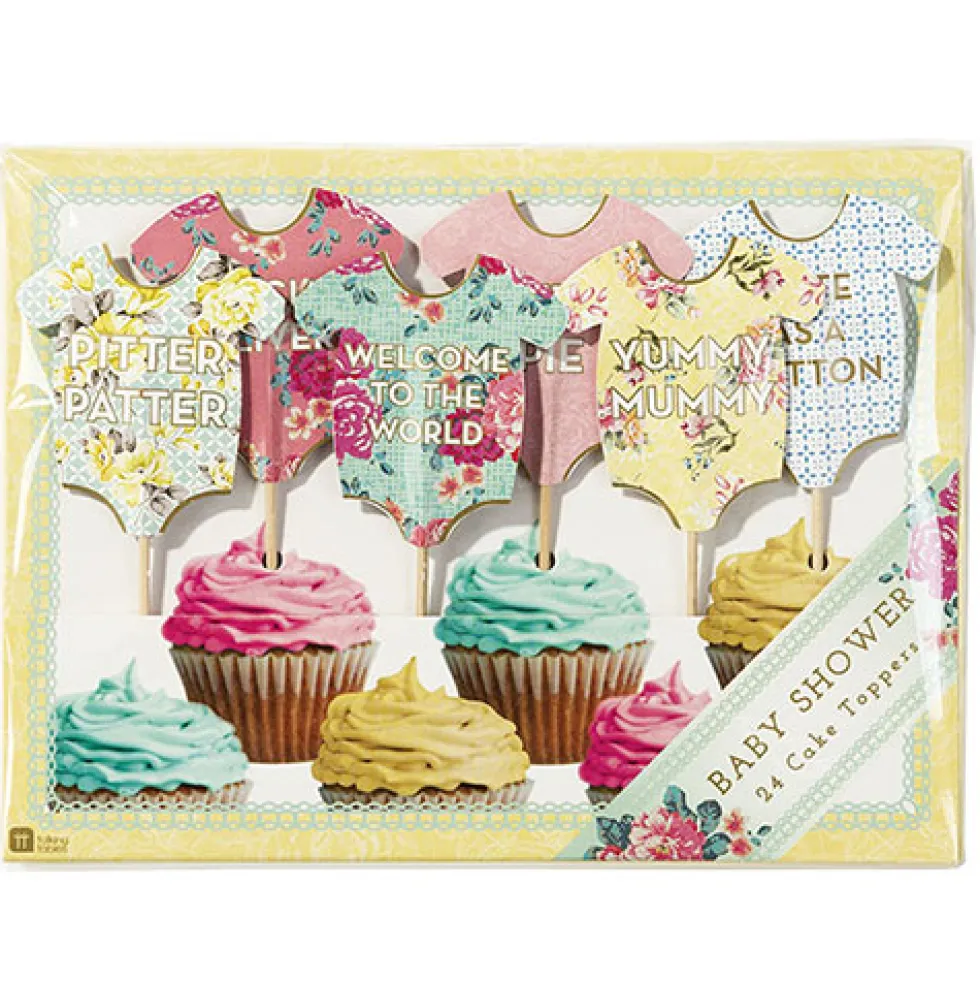 Pack de 24 toppers Body Bebé