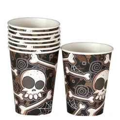 Pack de 8 Vasos Huesos Halloween