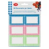 Pack 30 Etiquetas Adhesivas para Botes Gingham