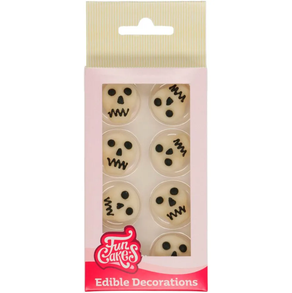 Pack 8 Figuras Decorativas de Azúcar Calaveras
