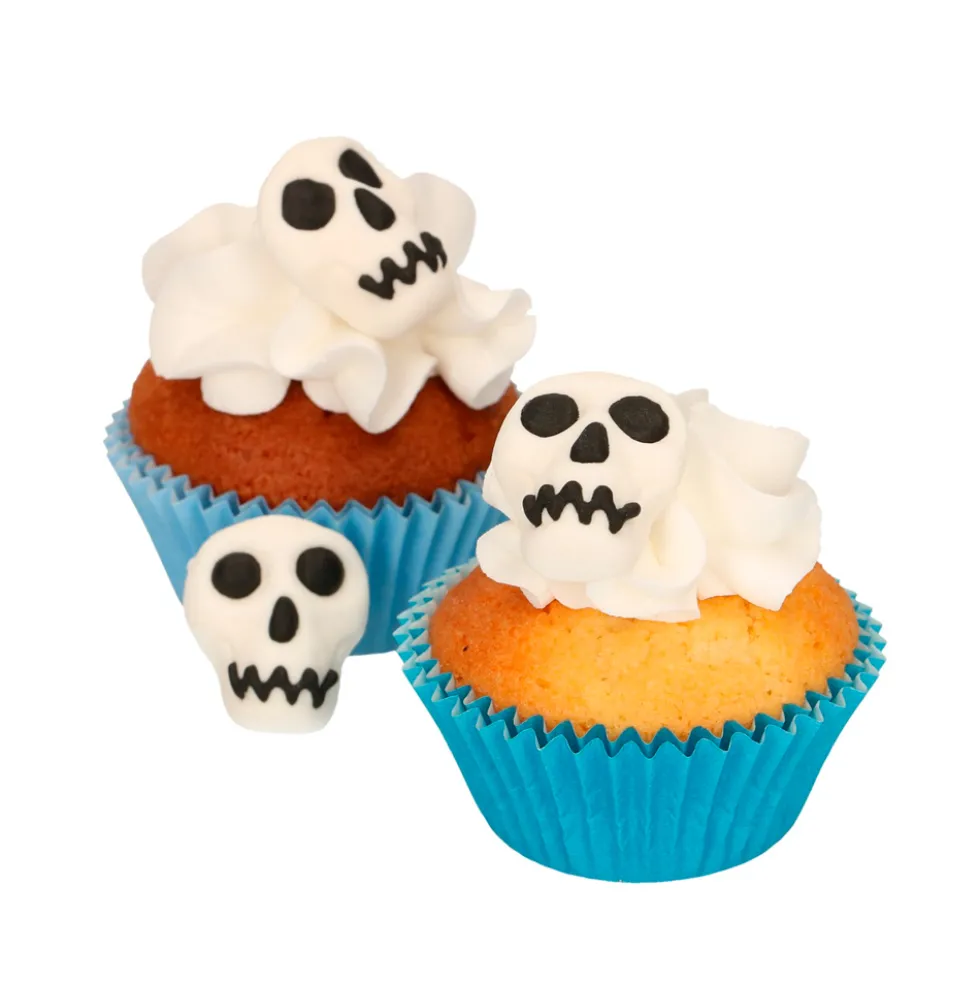 Pack 8 Figuras Decorativas de Azúcar Calaveras