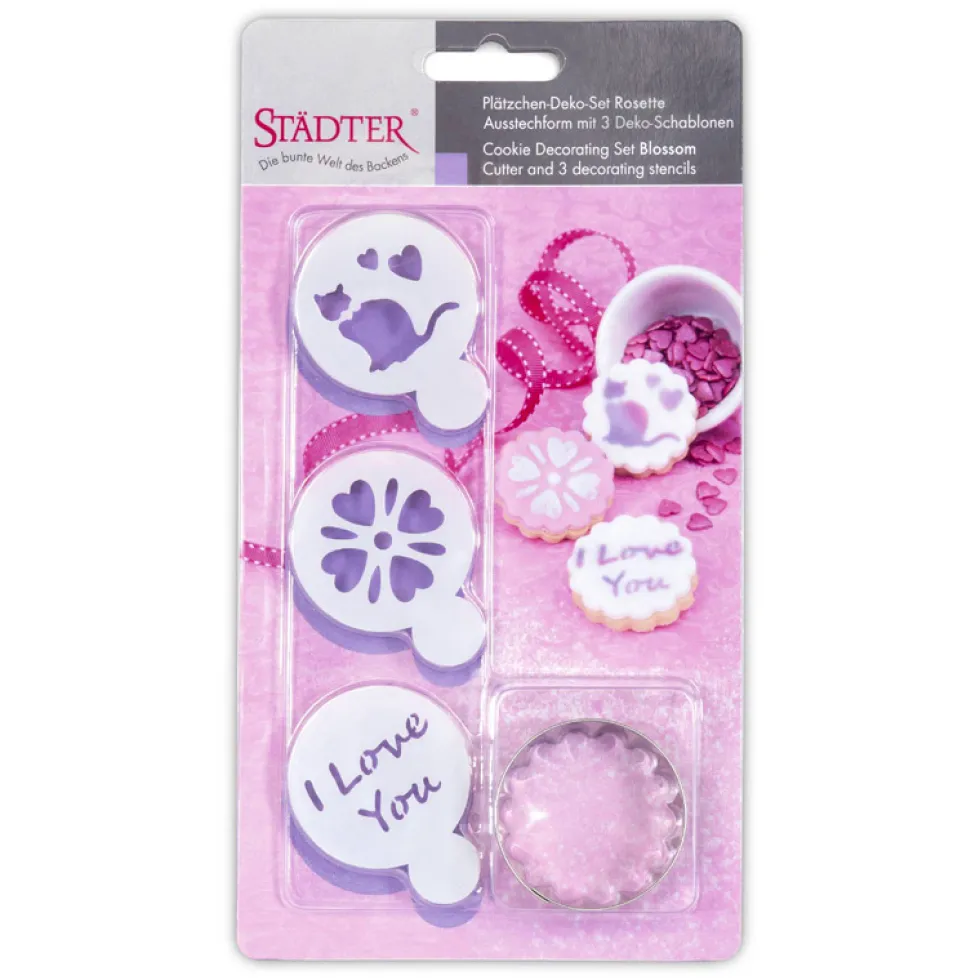 Pack Galletas con Stencils y Cortador