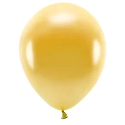 Pack 10 Globos Látex Eco Color Dorado