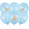 Pack 6 Globos Látex Elefante Azul