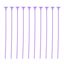 Pack 10 Palitos con Soporte para Globos Color Lila