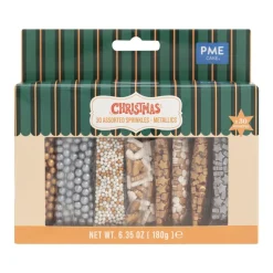 Pack 30 Sprinkles Surtidos Metálicos 180 g - PME