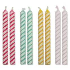 Pack 24 Velitas Multicolor en Espiral 6 cm