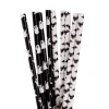 Pajitas de papel fantasmitas y murciélagos