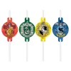 Pajitas de Papel Harry Potter Hogwarts Houses 4 ud