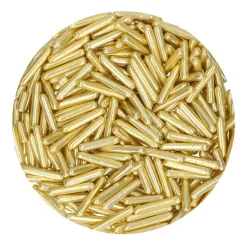 Palitos de Azúcar Amarillo Oro Metalizado XL 70 gr - Funcakes