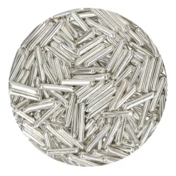 Palitos de Azúcar Plata Metalizada XL 70 gr - Funcakes