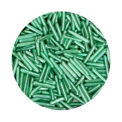 Palitos de Azúcar XL Verde Metalizado 70 gr - Funcakes