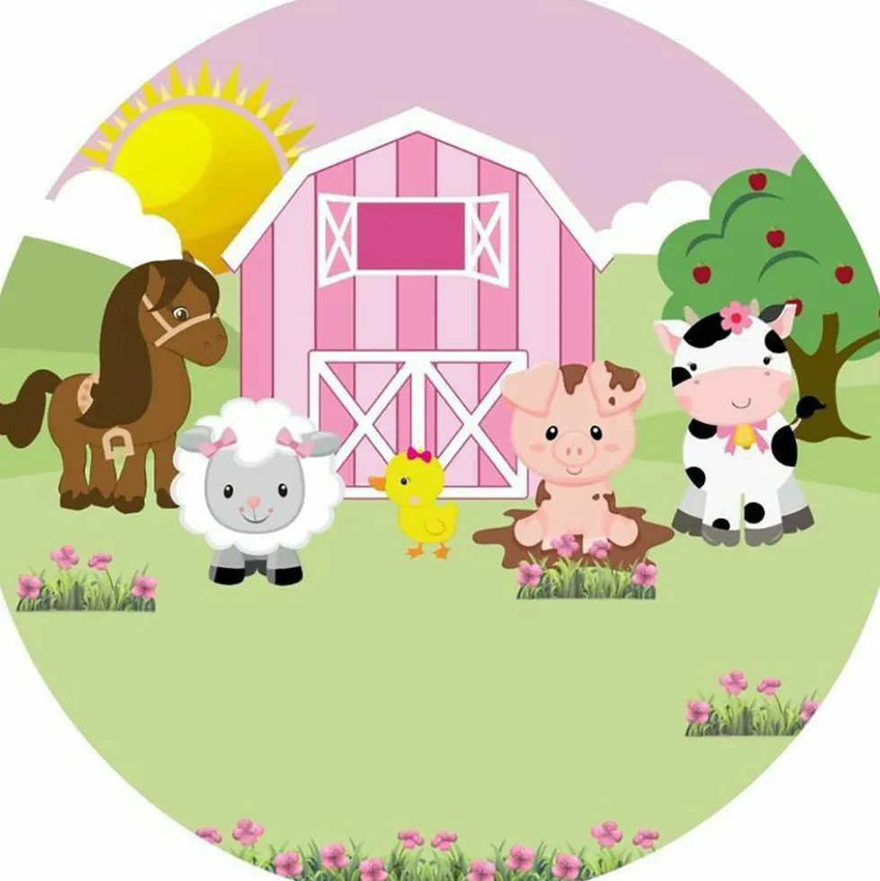 Papel Comestible Animales de la Granja de 20 cm