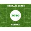 Papel Comestible Campo de Fútbol A4 con Foto y Mensaje Personalizados
