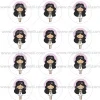 Papel Comestible 6 cm Comunión Niña Morena Modelo Z