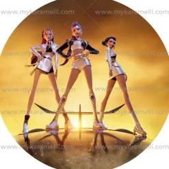 Papel Comestible 20 cm de Las Guerreras K-POP Mod B