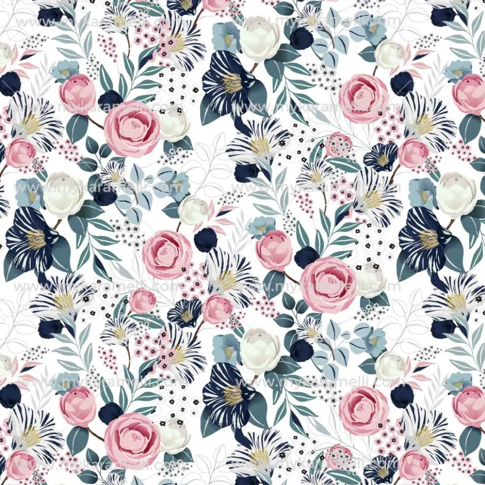 Papel Comestible Flores Modelo F