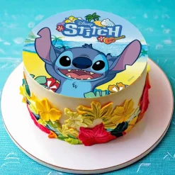 Papel Comestible para Tartas Stitch Mod C 20 cm
