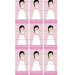 Papel de Azúcar Comunión Niña Modelo M Rectangular