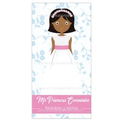 Papel de Azúcar Comunión Niña Modelo D Rectangular