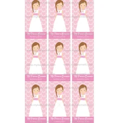 Papel de Azúcar Comunión Niña Modelo O Rectangular