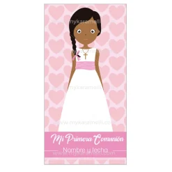 Papel de Azúcar Comunión Niña Modelo P Rectangular