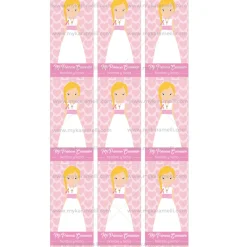 Papel de Azúcar Comunión Niña Modelo N Rectangular