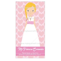 Papel de Azúcar Comunión Niña Modelo N Rectangular