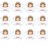 Papel de Azúcar Comunión Niña Modelo C 6 cm