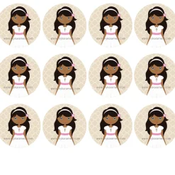 Papel de Azúcar Comunión Niña Modelo H 6 cm