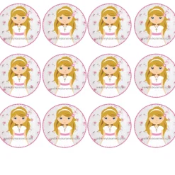 Papel de Azúcar Comunión Niña Modelo R 6 cm