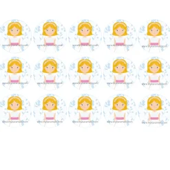 Papel de Azúcar Comunión Niña Modelo B 5 cm