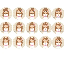 Papel de Azúcar Comunión Niña Modelo G 5 cm