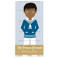 Papel de Azúcar Comunión Niño Modelo D Rectangular