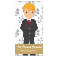 Papel de Azúcar Comunión Niño Modelo J Rectangular
