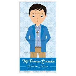 Papel de Azúcar Comunión Niño Modelo E Rectangular