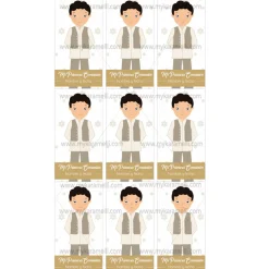 Papel de Azúcar Comunión Niño Modelo M Rectangular