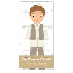 Papel de Azúcar Comunión Niño Modelo O Rectangular