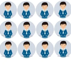 Papel de Azúcar Comunión Niño Modelo A 6 cm