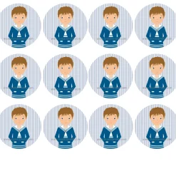 Papel de Azúcar Comunión Niño Modelo C 6 cm
