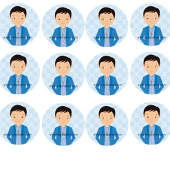 Papel de Azúcar Comunión Niño Modelo E 6 cm