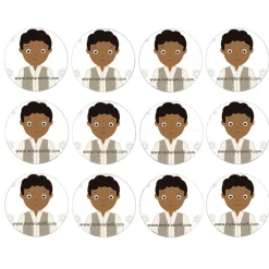 Papel de Azúcar Comunión Niño Modelo P 6 cm