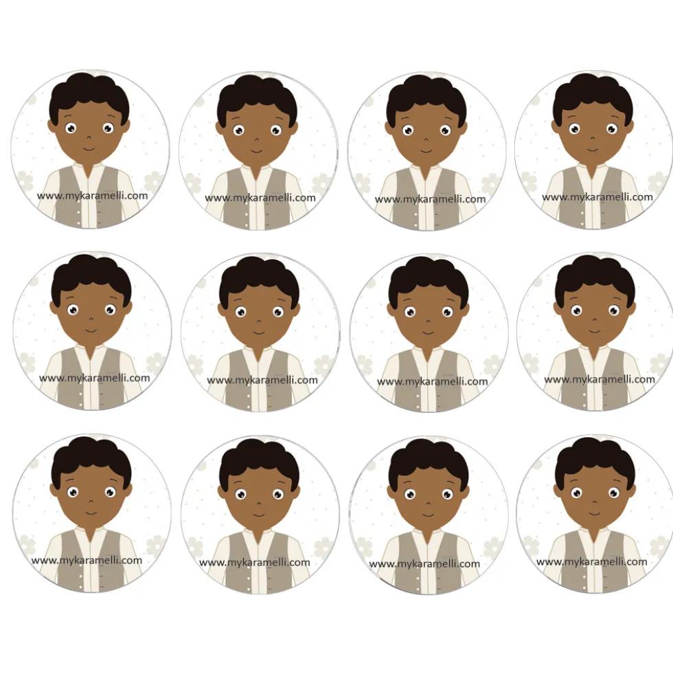 Papel de Azúcar Comunión Niño Modelo P 6 cm