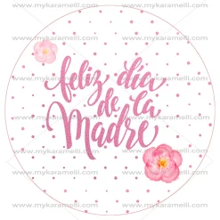 Papel de Azúcar Día de la Madre Modelo D 20 cm