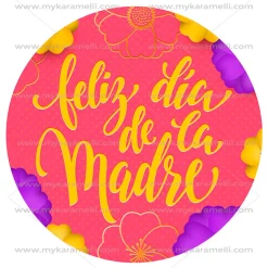 Papel de Azúcar Día de la Madre Modelo E 20 cm