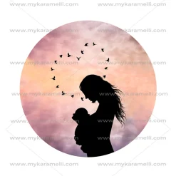 Papel de Azúcar Día de la Madre Modelo G 15 cm